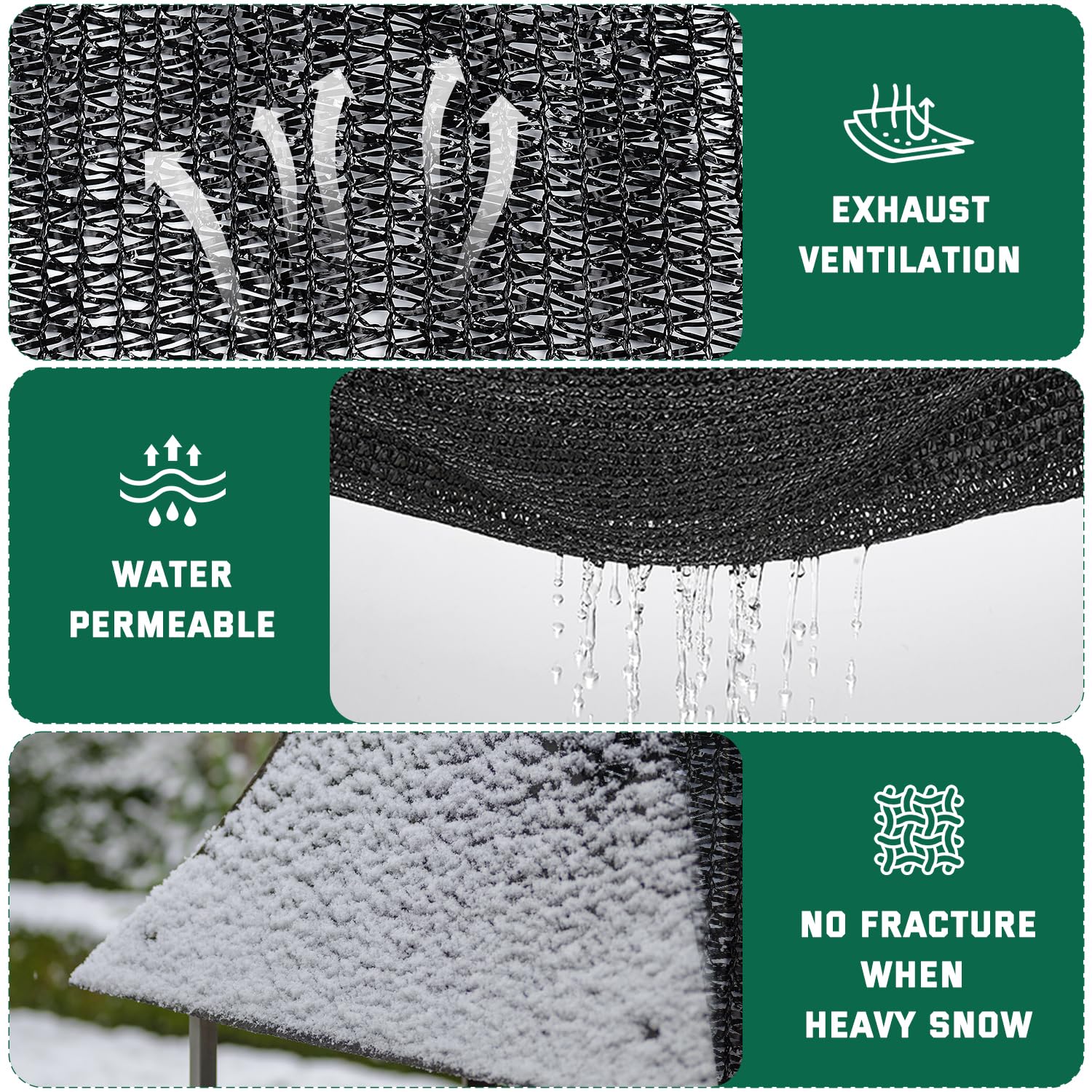 Kesfitt open mesh wind-through design facilitates ventilation.