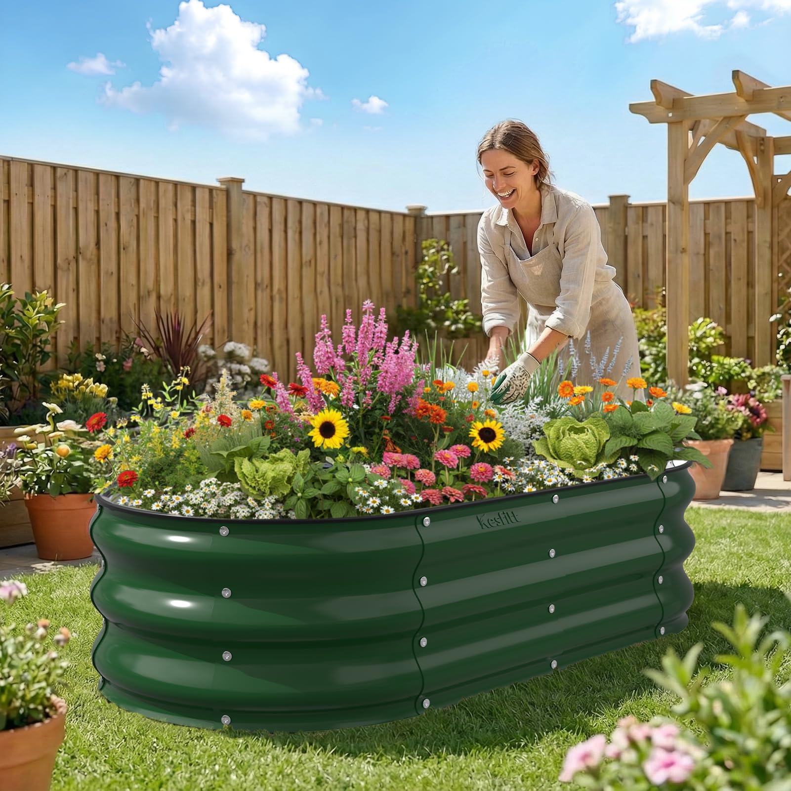 Kesfitt designed for ground placement-only, ideal for patios and yards.