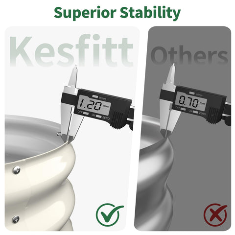 Kesfitt oval garden bed galvanized steel panel emphasizes fade-resistant coating for long-lasting outdoor use.