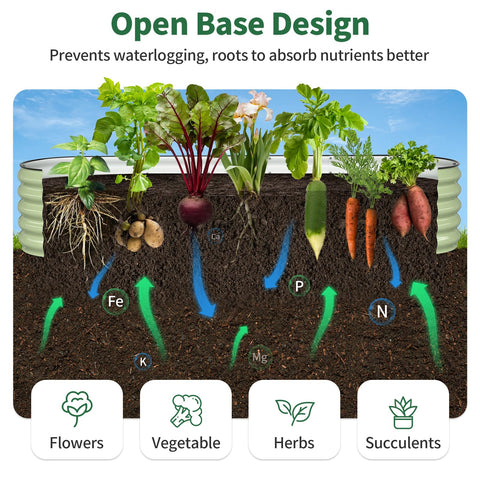 Kesfitt 7-in-1 modular system for versatile garden layouts.