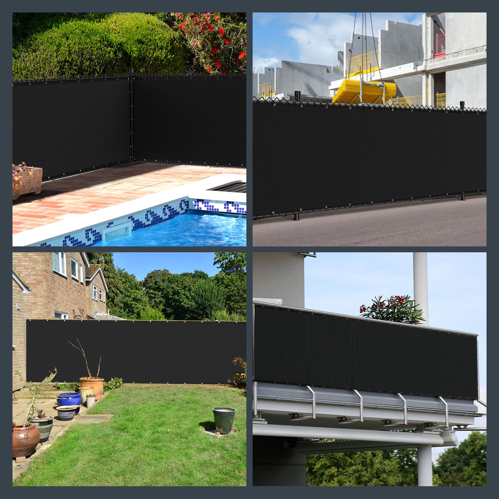 Kesfitt wind and UV resistant fence cover for daily outdoor use.