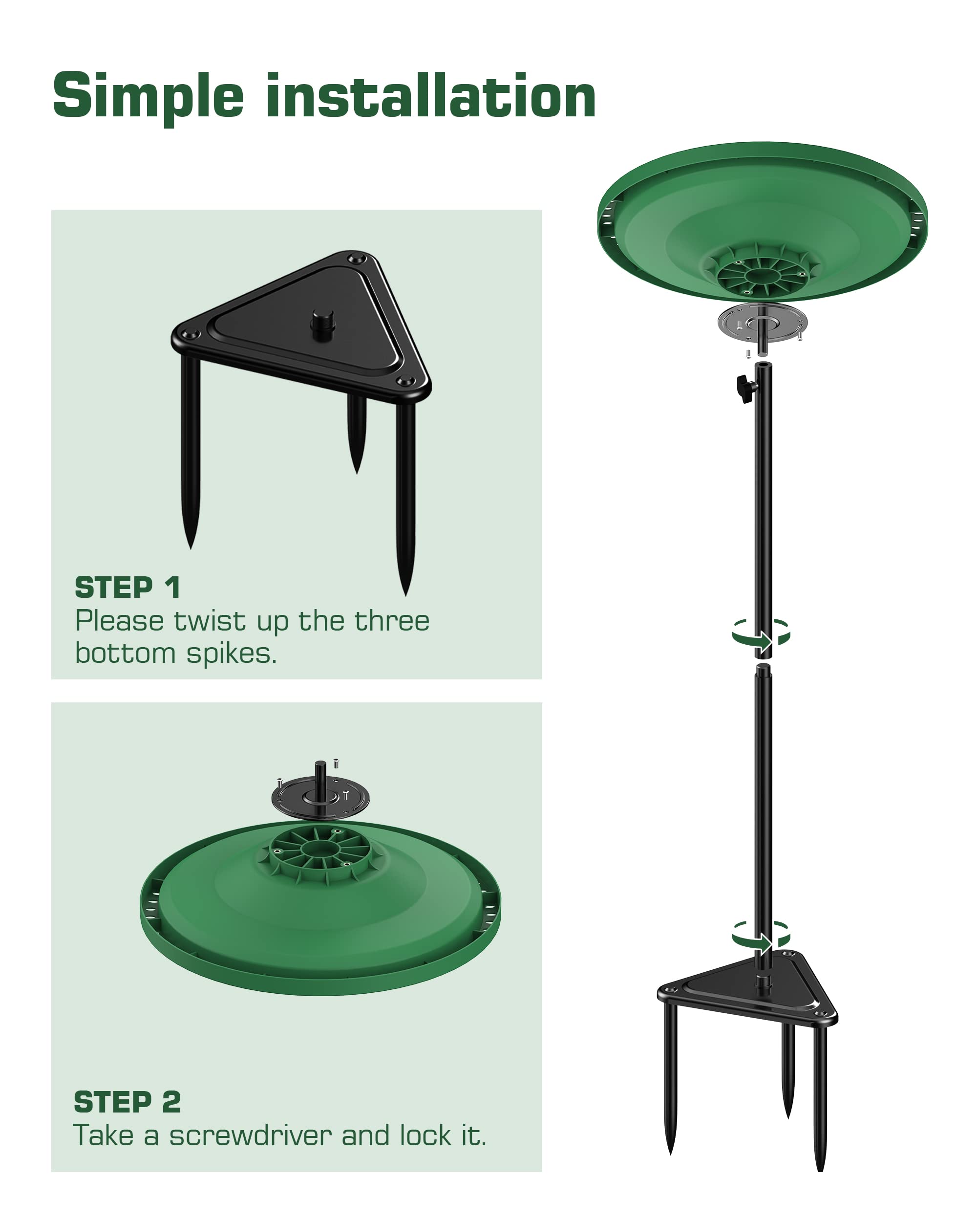 Kesito copper screw holes enabling durable bowl removal