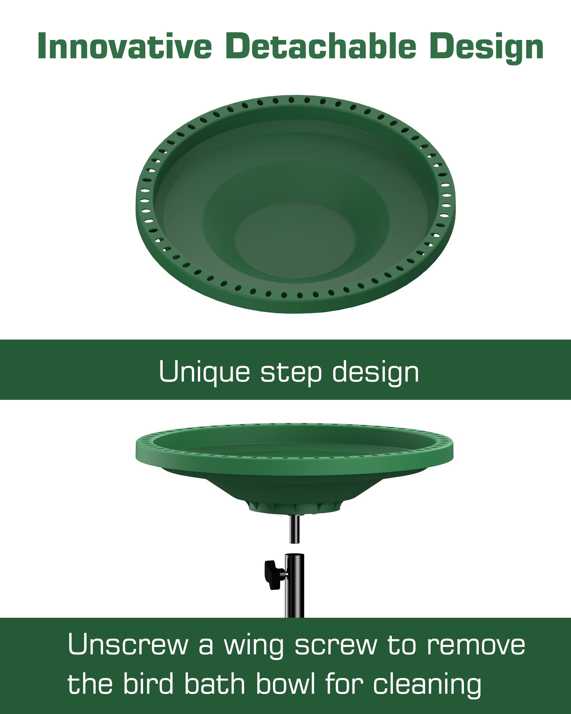 Kesito metal stake stand providing strong outdoor support