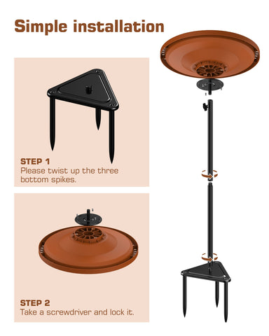 Kesito step-down circle bowl ensures safe water access for small birds
