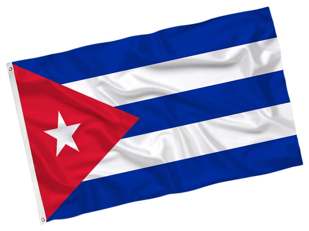 Kesysova Cuba flag 3x5 outdoor flag fluttering in breeze for yard decor.