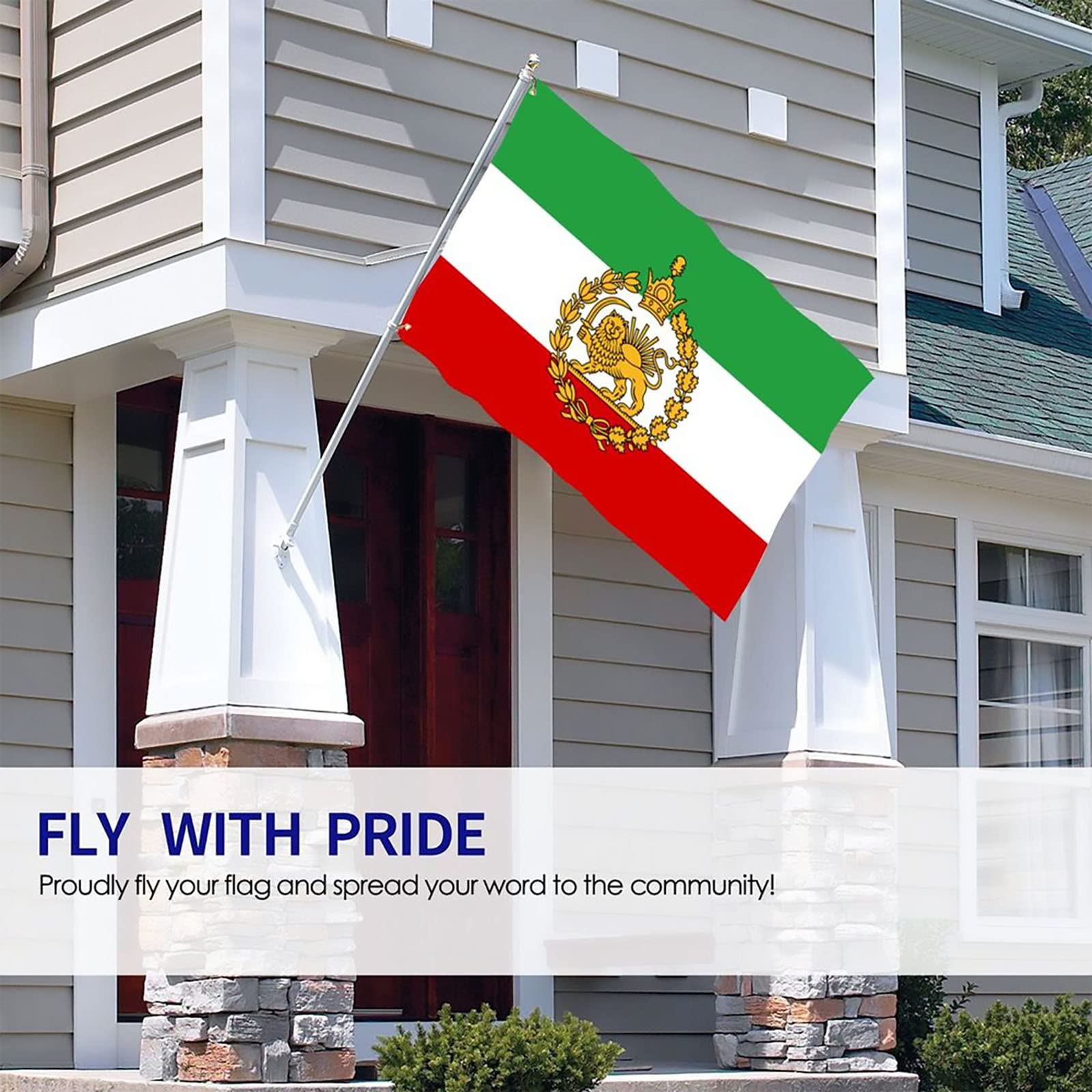 Kesysova flag features double-stitched edges for lasting use
