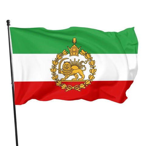 Kesysova Iran flag with brass grommets for outdoor display