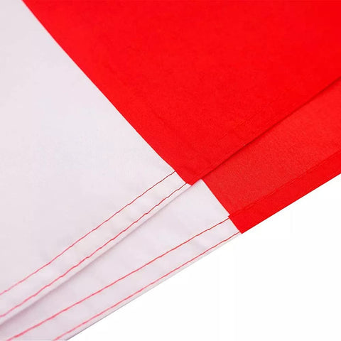 Kesysova polyester flag offers fade-resistant color for long-lasting use.