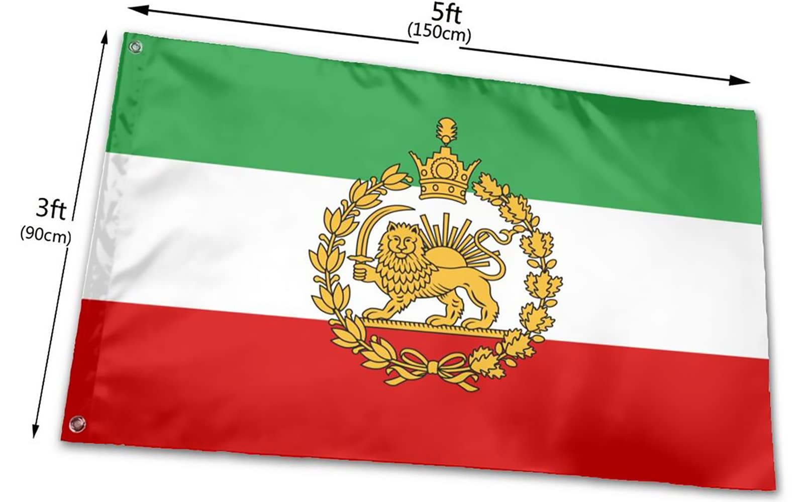 Kesysova polyester flag with bright colors withstands weather