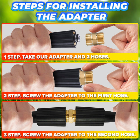 KETAR extend-hose quick-connect use-case shows easier reach for expansive cleaning areas