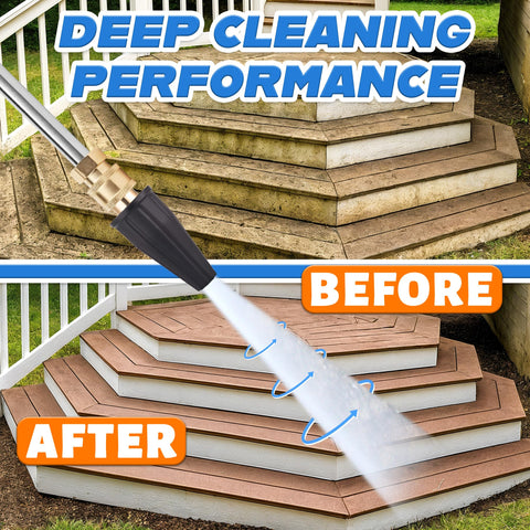 KETAR rotating spray helps scrub grime in tight spots