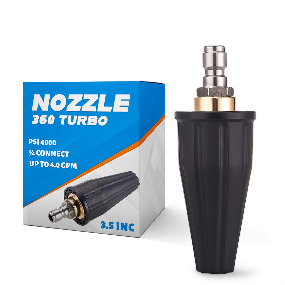 KETAR turbo nozzle tip features stainless brass rubber build for durability