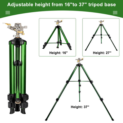 Keten 360-degree coverage ensures even spray across lawn and garden