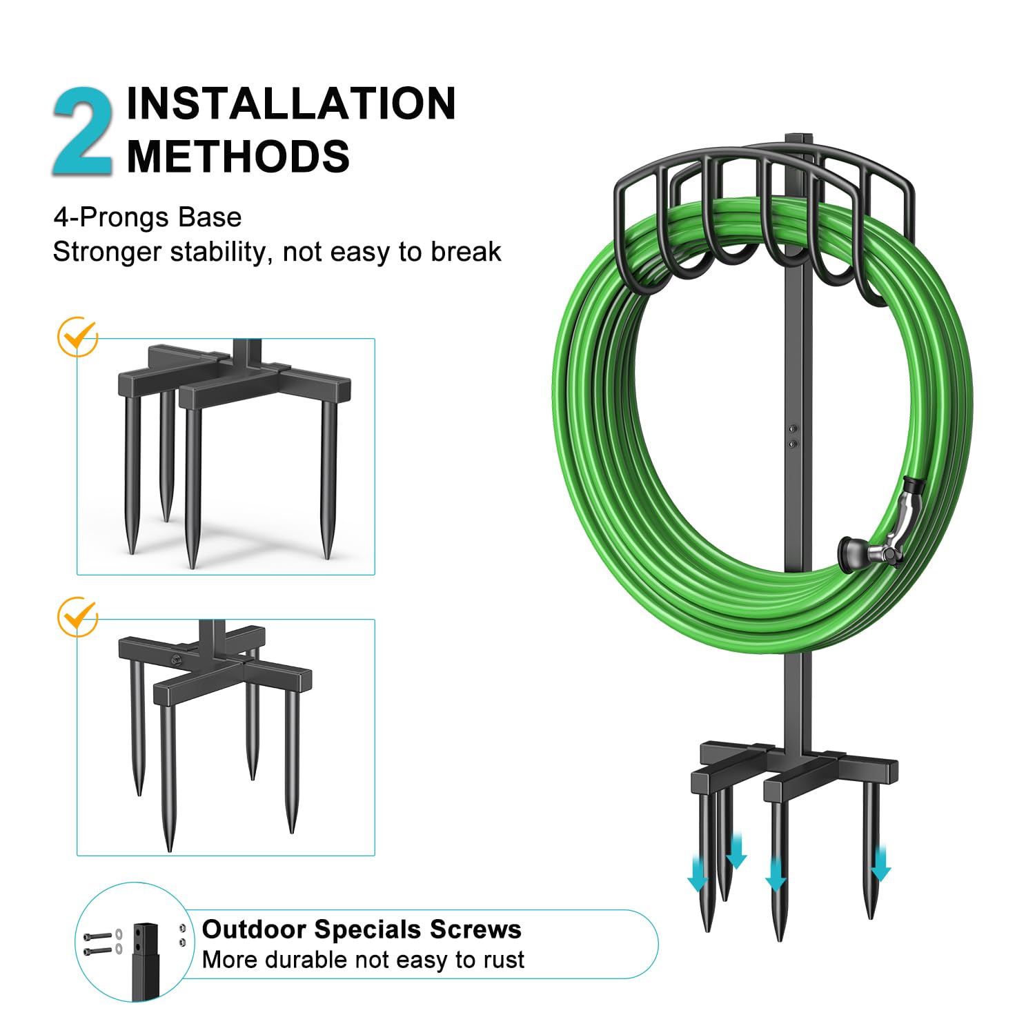 Keten freestanding hose stand for easy, no-bend maintenance in your yard.
