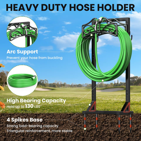 Keten hose holder featuring tool hooks for gloves and pruners