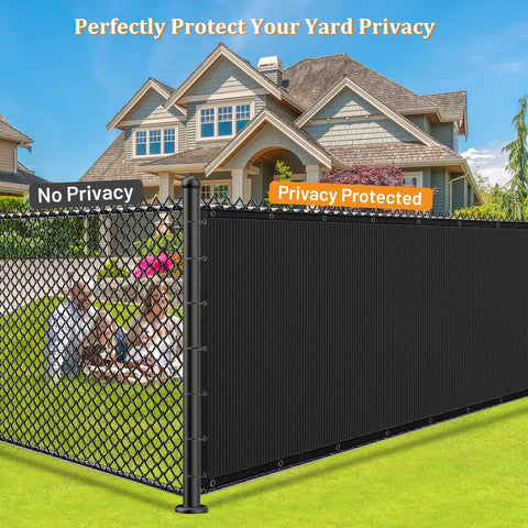 Reinforced edge binding on Keten fence supports longer life and tear resistance.