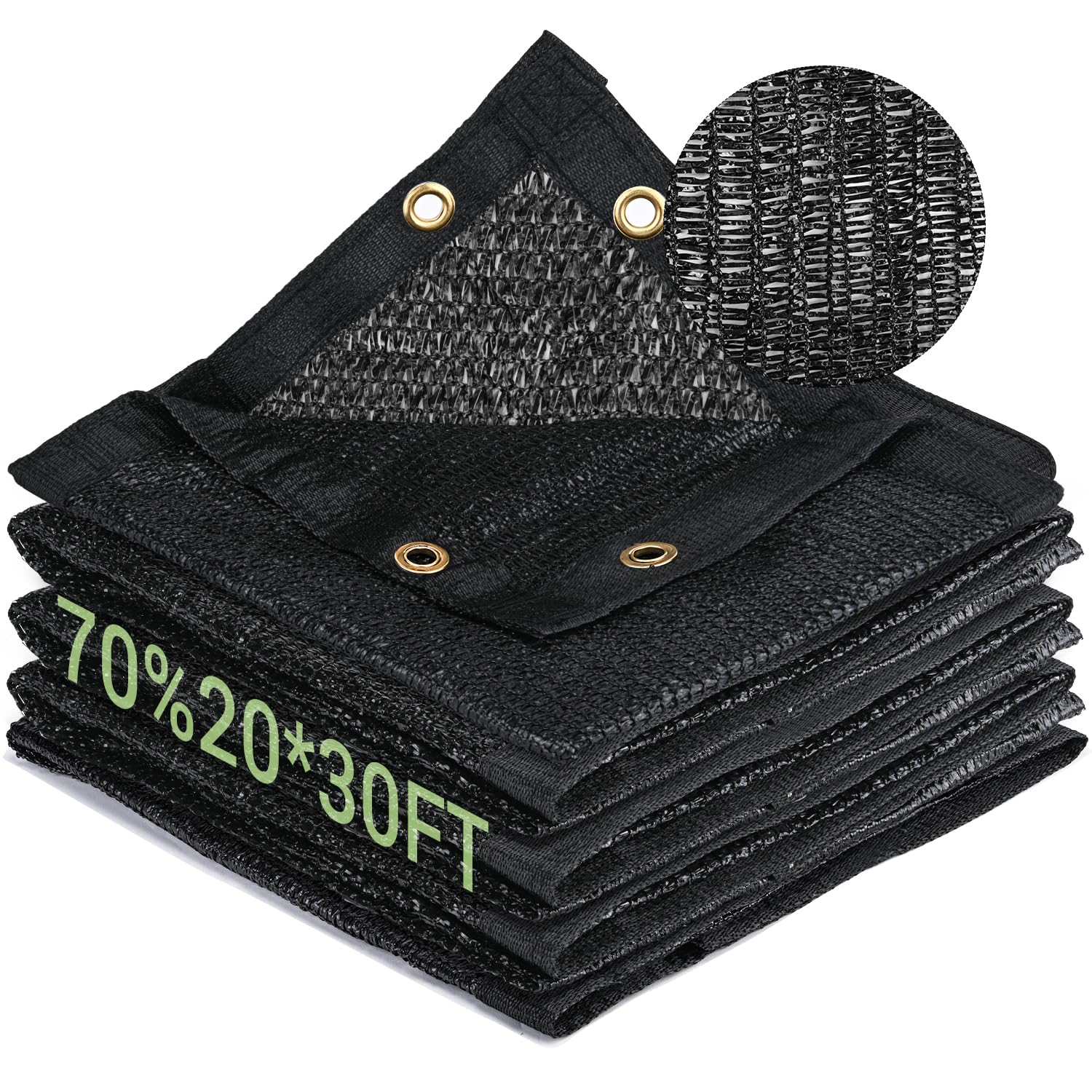 Keten shade cloth provides 70% coverage for plants and outdoor seating.