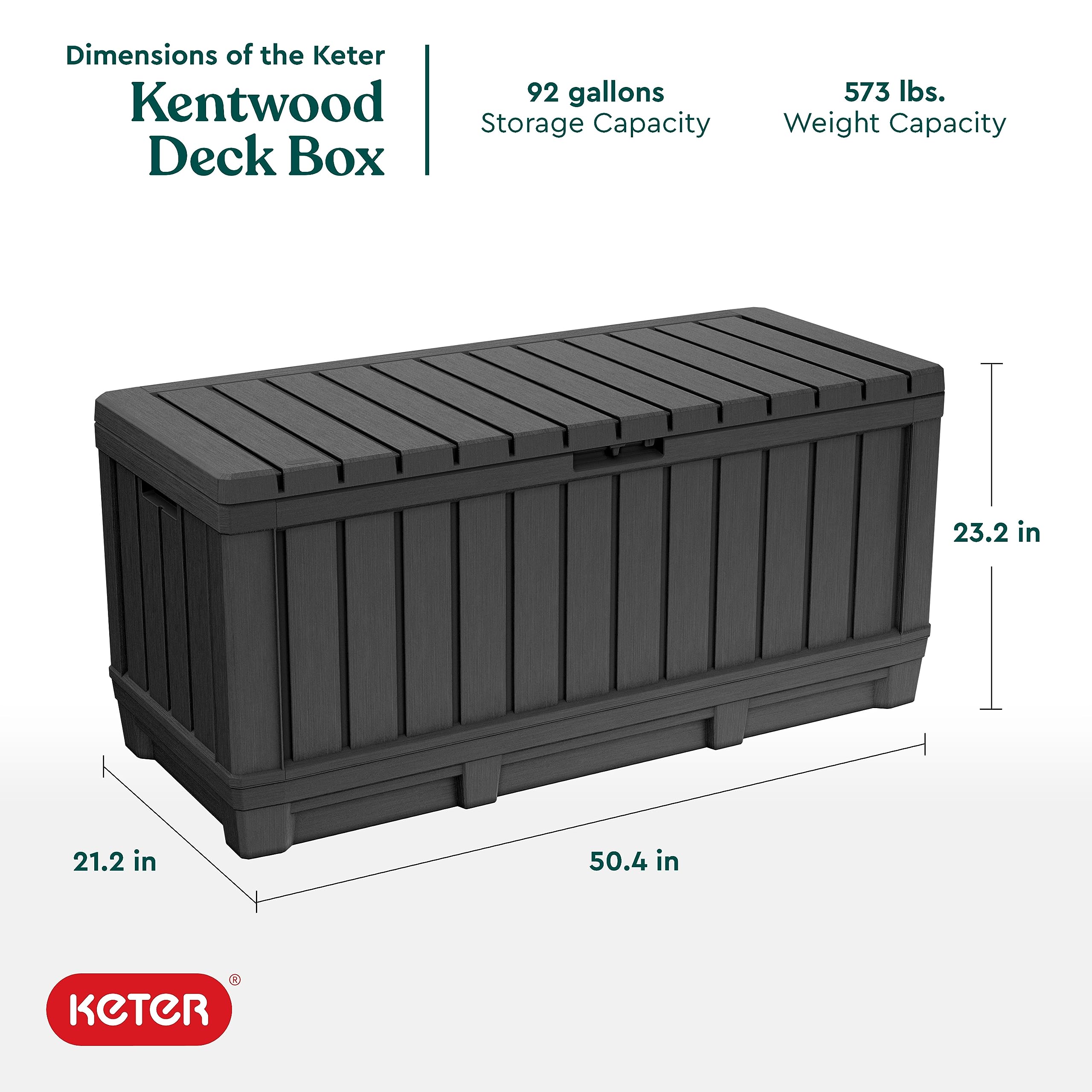 Kentwood resin construction highlights weather resistance for year-round use