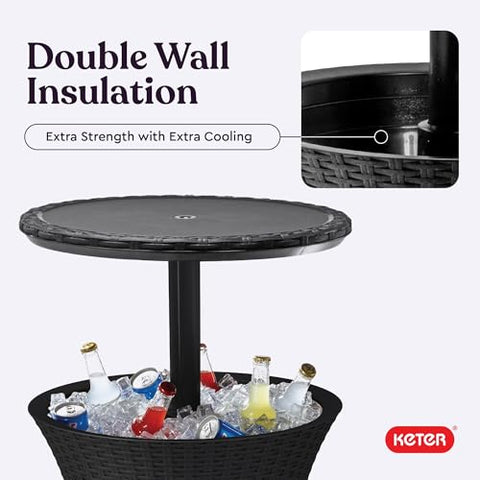 Keter Pacific Cool Bar easy to assemble for quick setup.