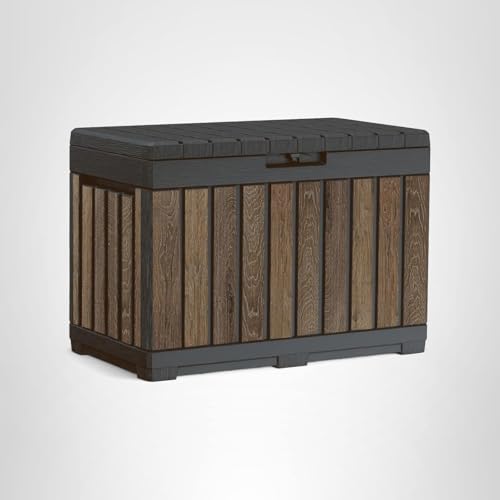Keter Signature Everwood resin is durable and resistant to rust.