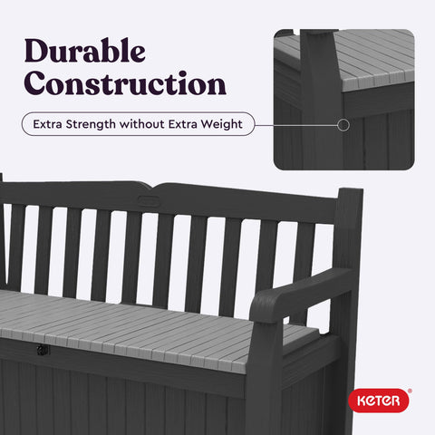 Keter Solana weather-resistant-resin close-up underlines durability.