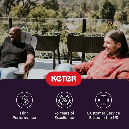 Keter Splendor supports year-round gardening indoors or outdoors.
