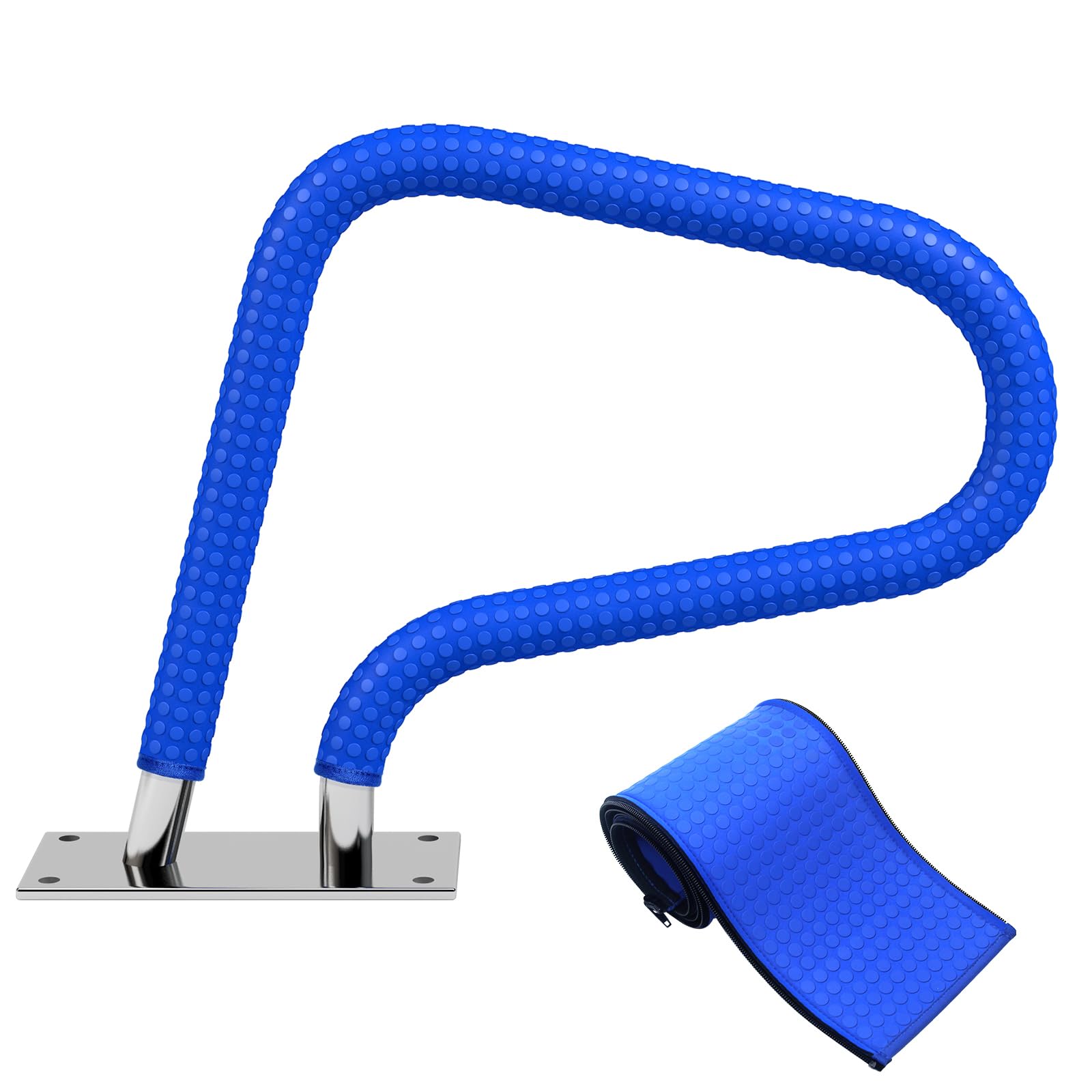 KETNET pool handrail cover 4ft blue with anti-slip grip for safer entry