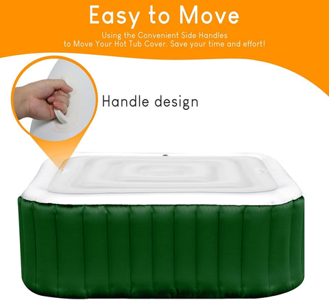 Ketofa grooved lid design prevents water pooling around the square tub.