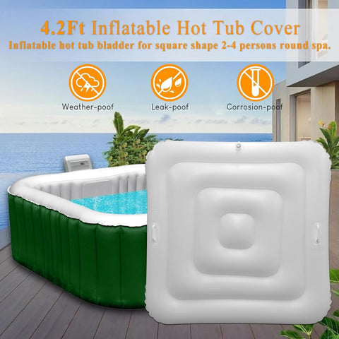 Ketofa weather-resistant lid shields the tub from rain and leaves.