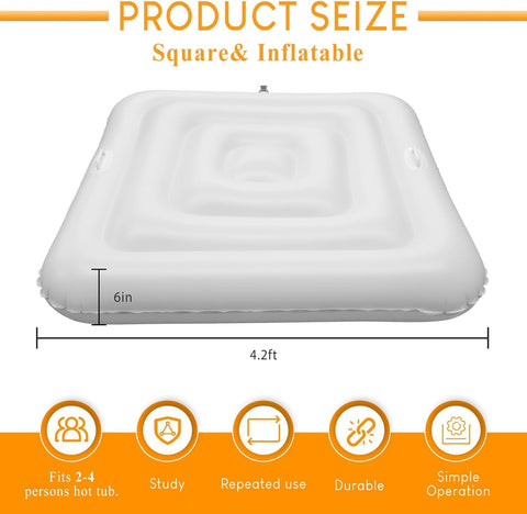 Ketofa square tub cover with UV-resistant material protecting water quality.