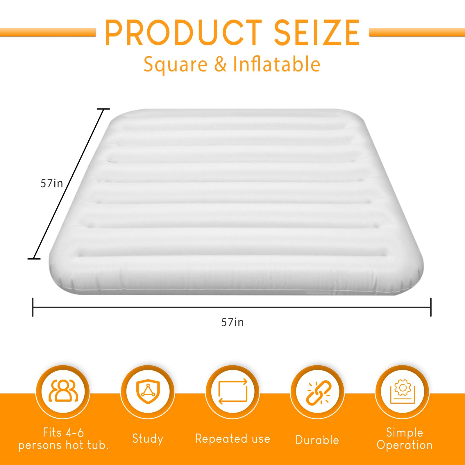 Ketofa energy-saving lid helping retain heat for square spas