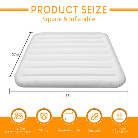 Ketofa energy-saving lid helping retain heat for square spas