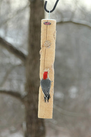 Kettle Moraine USA-made cedar log feeder construction