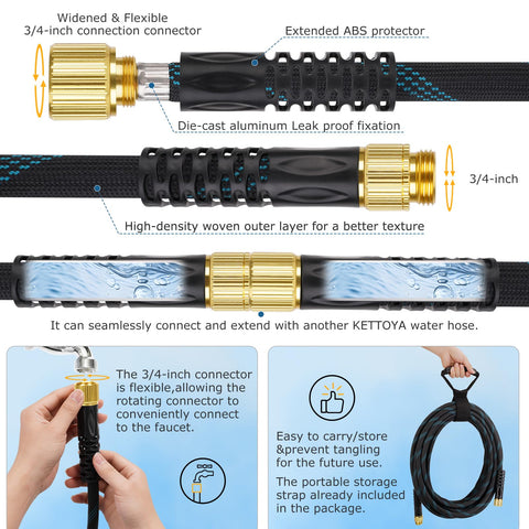 KETTOYA 10-function spray nozzle offers versatile watering options.