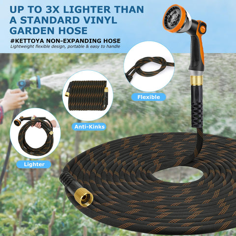 KETTOYA 360-degree rotating ends reduce kinks during use