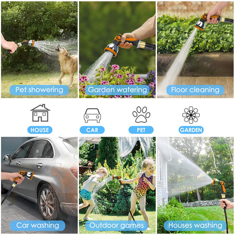 KETTOYA ergonomic 10-function nozzle enables versatile watering