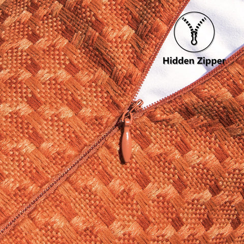 Kevin Textile invisible zipper pillow cover close-up for a clean look.