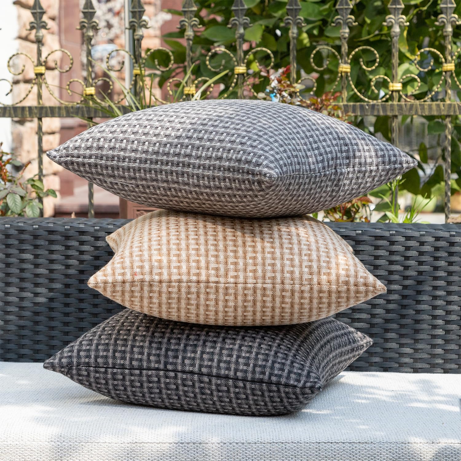 Kevin Textile outdoor pillow cover ideal for tents, patios, and balconies