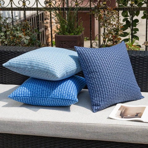 Kevin Textile two-pack outdoor covers ideal for seasonal refresh.