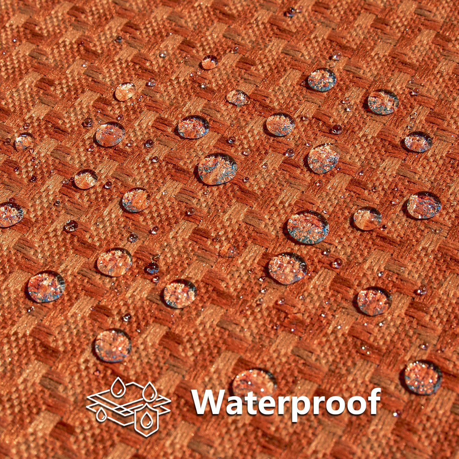 Kevin Textile waterproof pillow cover used in garden or poolside spaces.