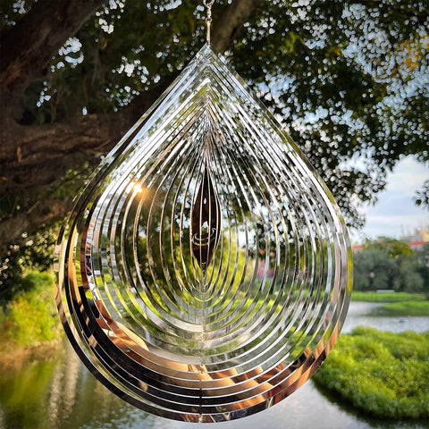 Kexsscai reflective stainless steel surface captures light to deter birds