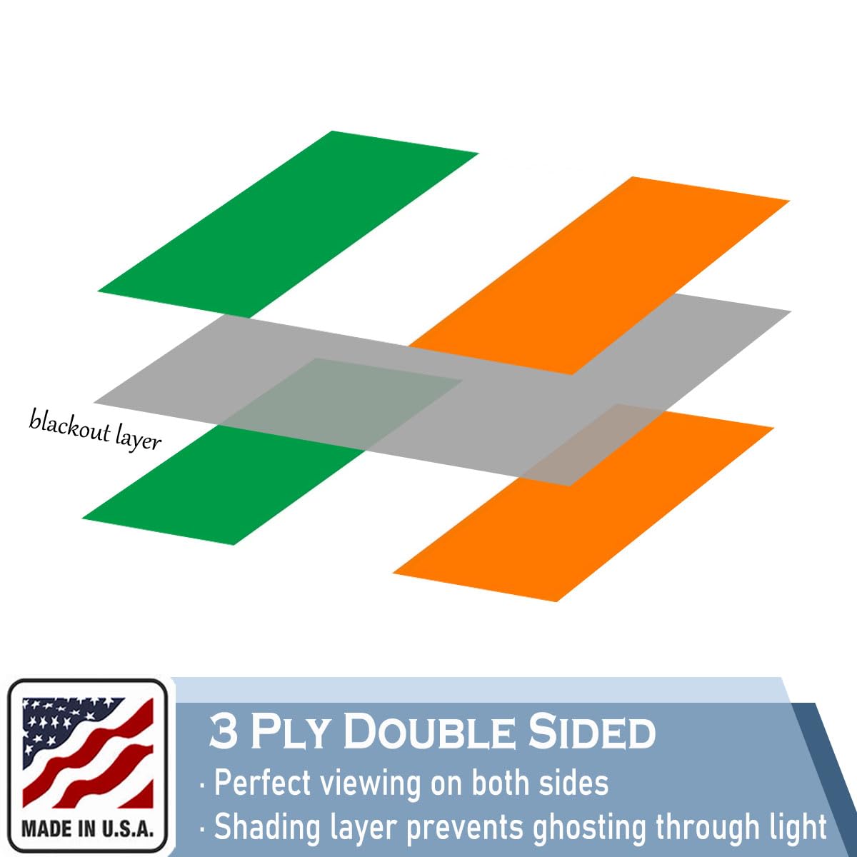 KEYCA Ireland flag UV-resistant polyester for long outdoor durability