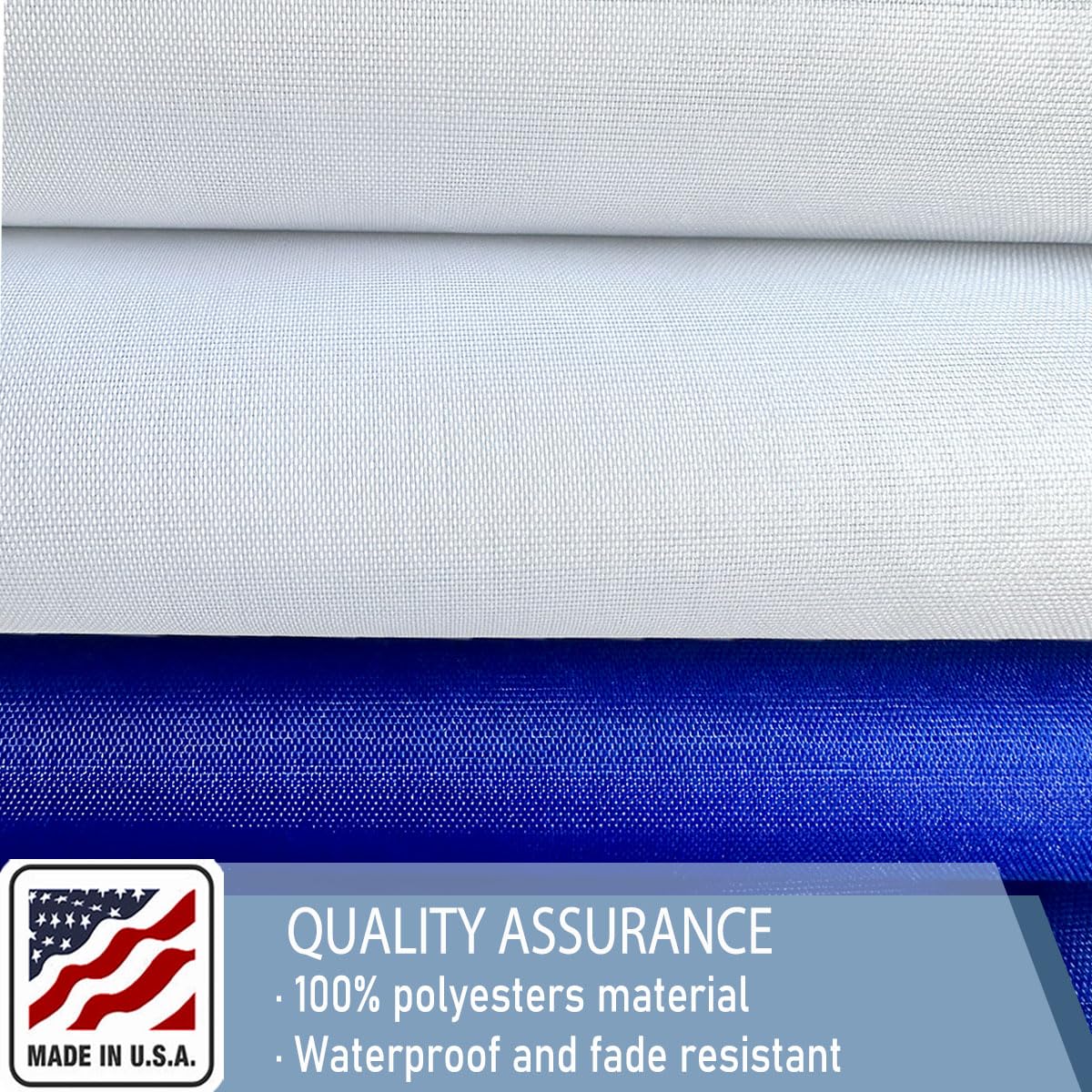 KEYCA Texas flag uses UV-resistant polyester for lasting color outdoors.