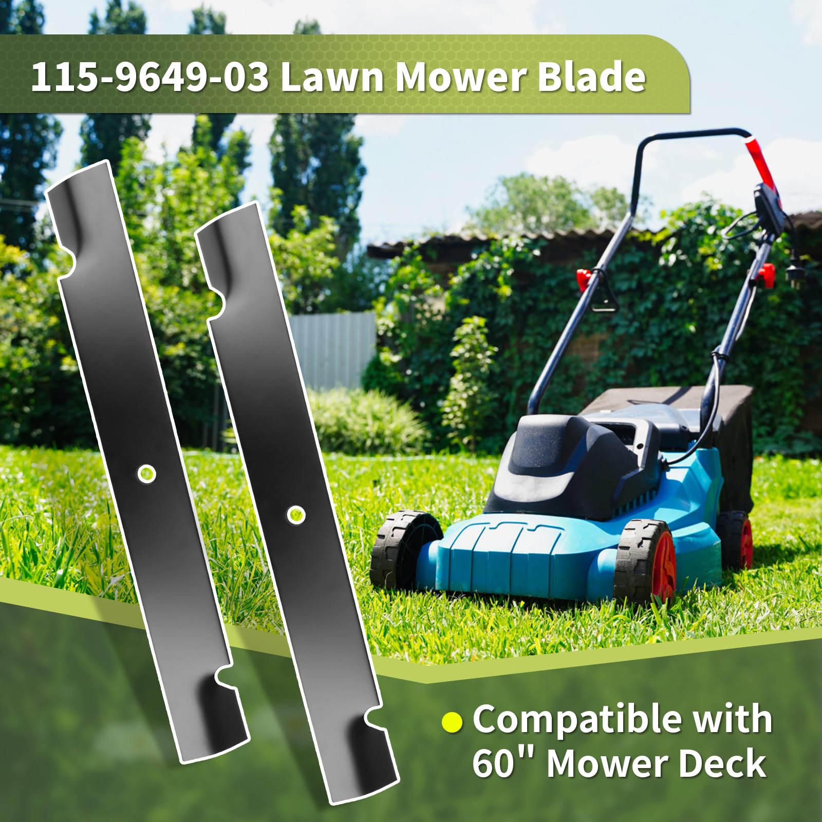 Keycci blade ensures steady mowing with less vibration.