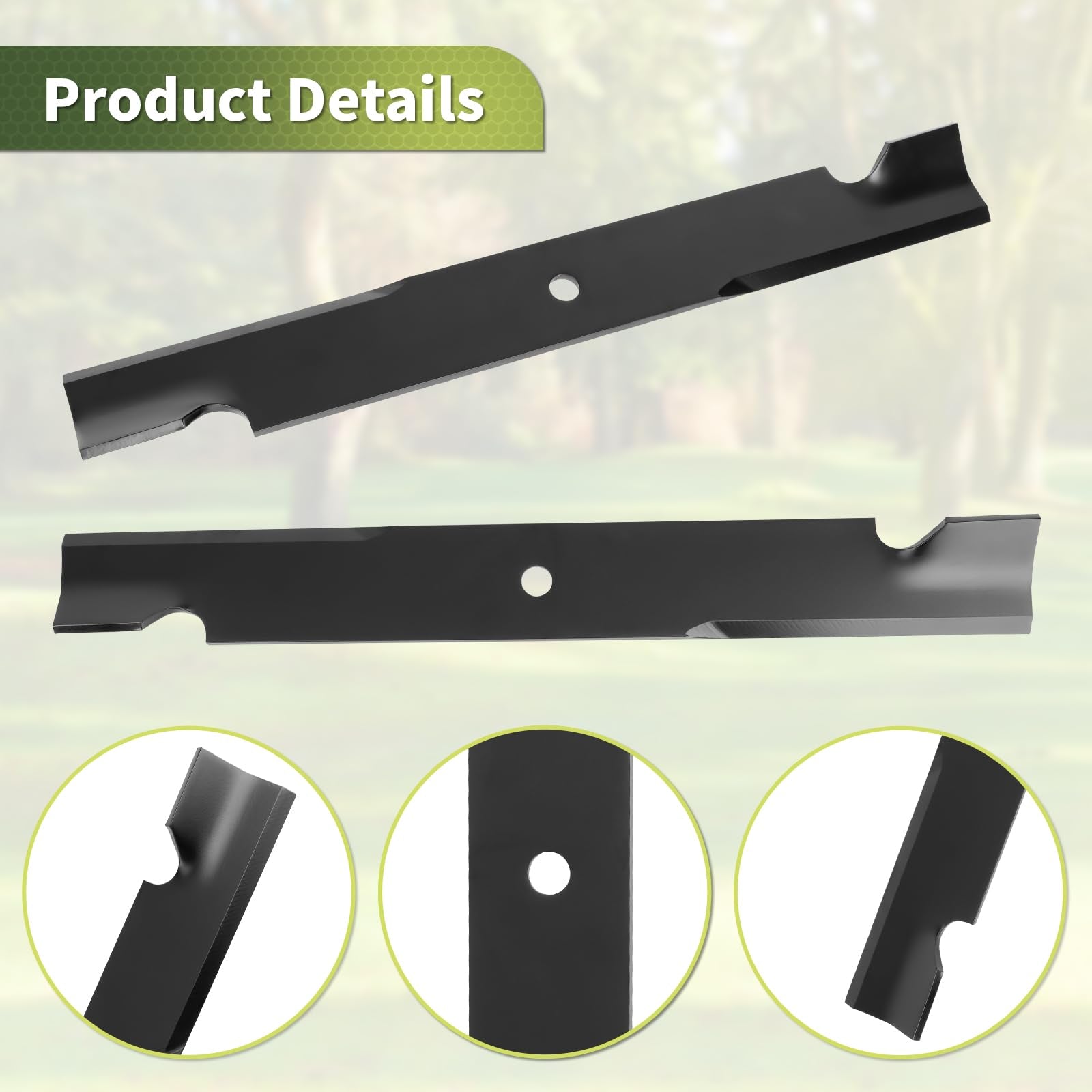 Keycci compatible Toro Exmark deck blades for durable, long-lasting mowing.