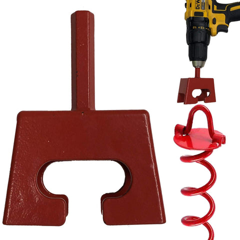 Keyfit Tools ground anchor speed staker drilling a spiral anchor for quick setup