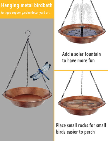Keygift 11.5-inch bowl offers ample space for multiple birds.