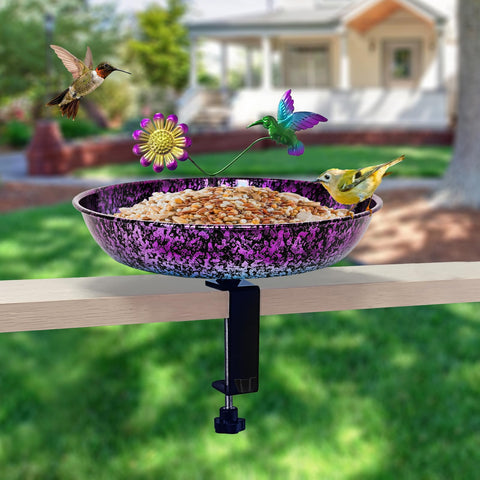 Keygift gift-ready balcony bird bath for nature lovers