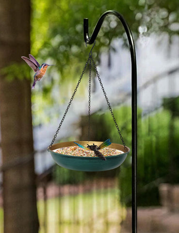 Keygift multifunction bird feeder-bath designed for water or seed use