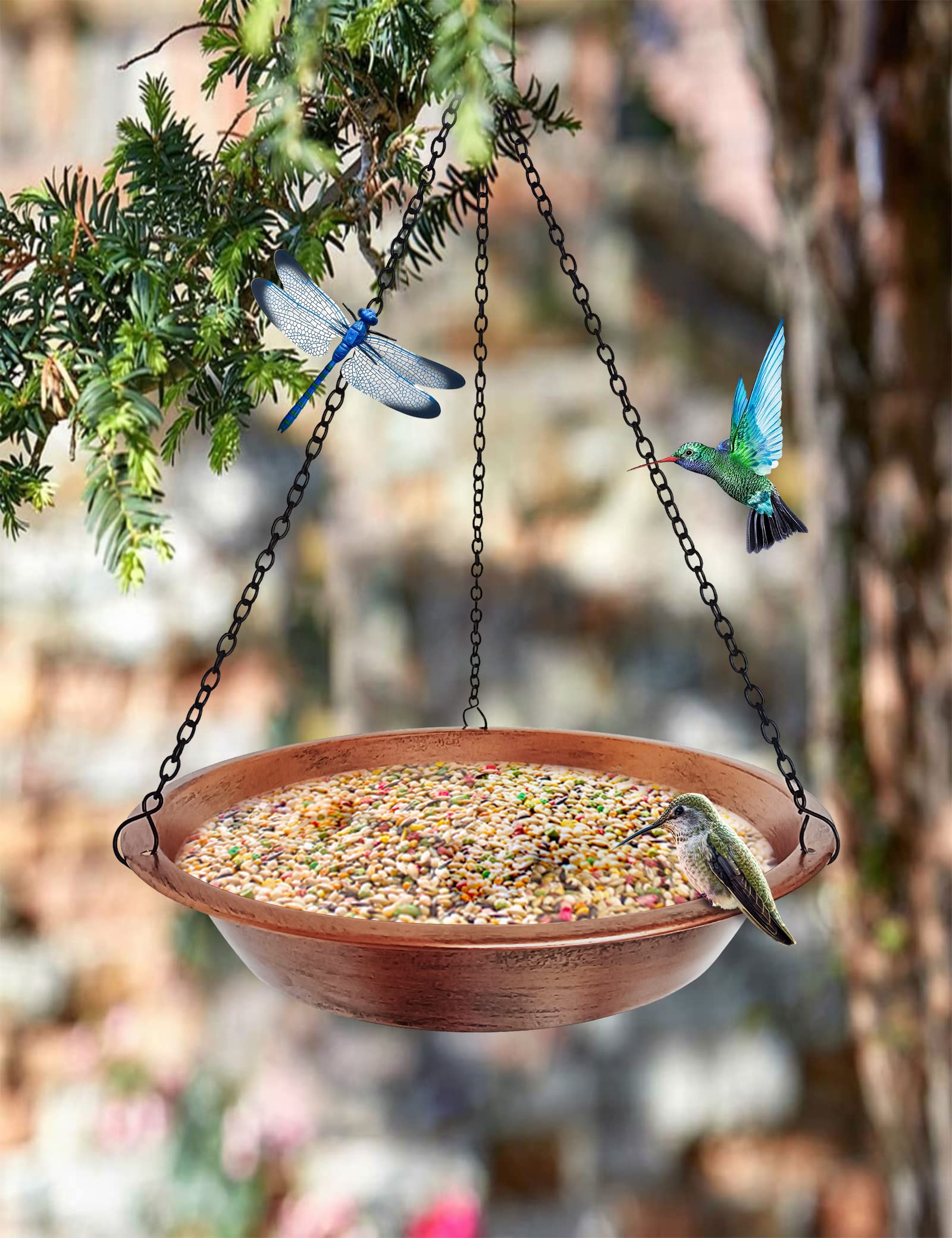 Keygift multipurpose feeder and water dish ideal for seed and bath.